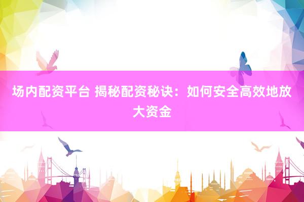 场内配资平台 揭秘配资秘诀：如何安全高效地放大资金