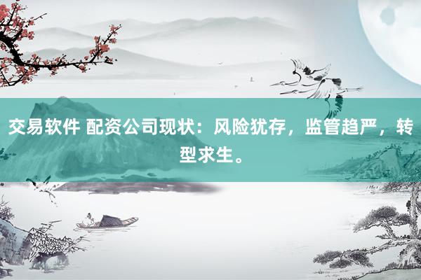 交易软件 配资公司现状：风险犹存，监管趋严，转型求生。