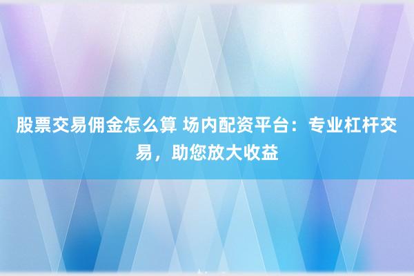股票交易佣金怎么算 场内配资平台：专业杠杆交易，助您放大收益