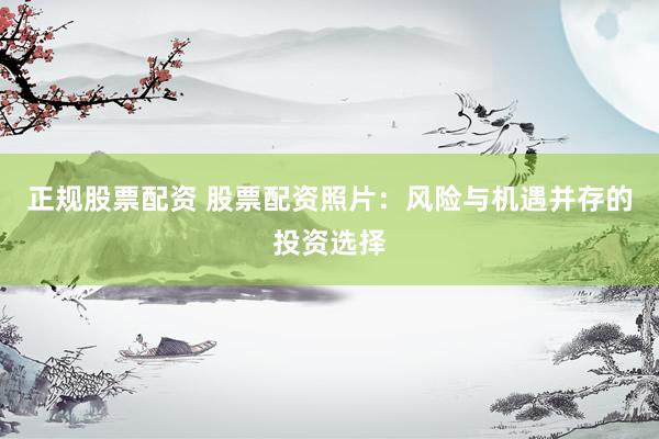 正规股票配资 股票配资照片：风险与机遇并存的投资选择