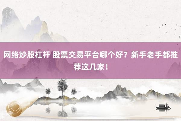 网络炒股杠杆 股票交易平台哪个好？新手老手都推荐这几家！